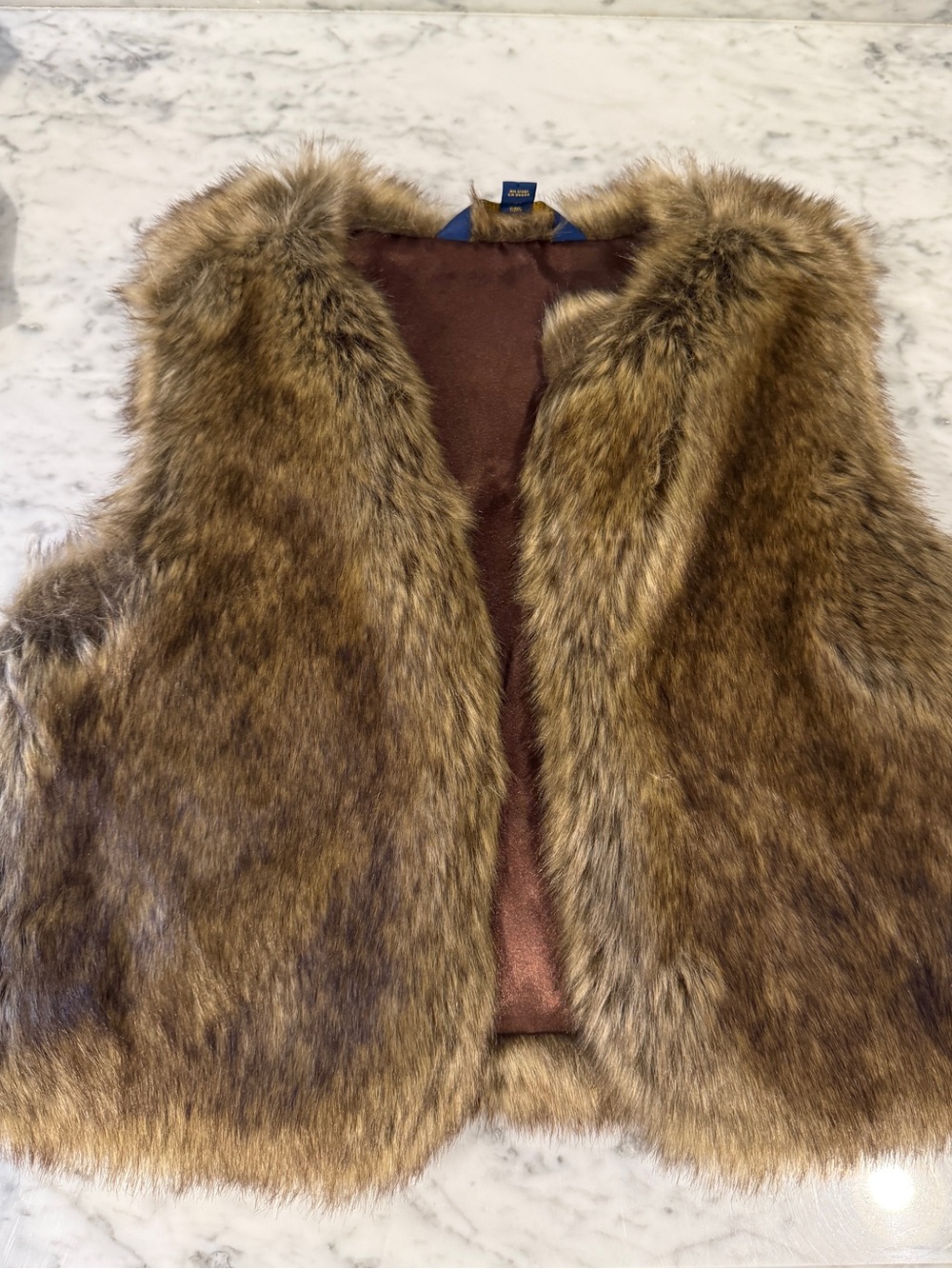 Polo Ralph Lauren Girls Soft Faux Fur Vest – Size M (8-10)